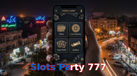 Main screen of Slots Party 777 app page for PK players