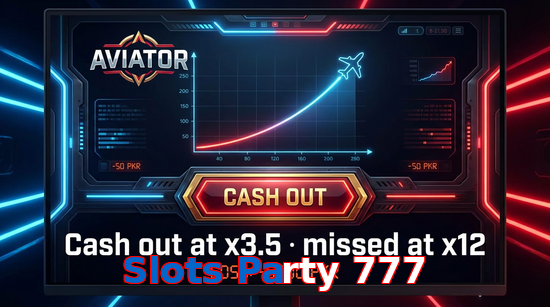 Game list for Slots Party 777 aviator section