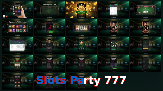 Main screen of Slots Party 777 bet page for PK players