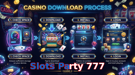Game list for Slots Party 777 download section
